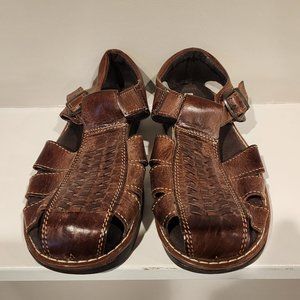 Men's Leather Buckle Sandals